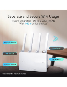 Router ASUS ExpertWiFi EBR63 WiFi 6 0.41 kg Seguridad Empresarial 2