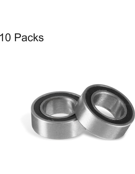 10 Rodamientos de Bolas MR74-2RS Doble Sellado 2.5x7x4mm