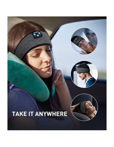 Auriculares para dormir Bluetooth Voerou con banda ajustable