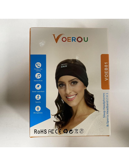 Auriculares para dormir Bluetooth Voerou con banda ajustable Auriculares para dormir Bluetooth Voerou con banda ajustable