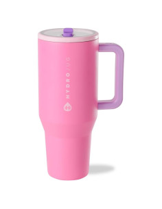 Botella de Agua HydroJug Viajero 1.18L Rosa Aislada