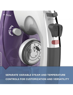 Plancha de Vapor BLACK+DECKER IR1350S 1.36 kg Suela Acero Inoxidable 2