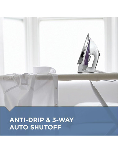 Plancha de Vapor BLACK+DECKER IR1350S 1.36 kg Suela Acero Inoxidable