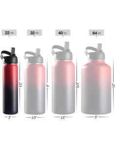 Botella de Agua Aislada Brewberry 600ml Orquídea Púrpura 2