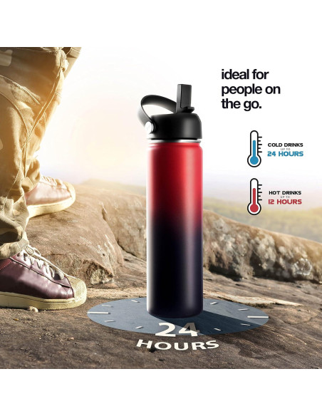 Botella de Agua Aislada Brewberry 600ml Orquídea Púrpura