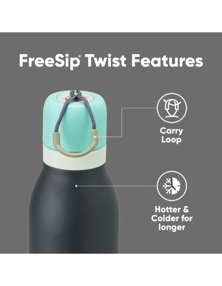 Botella de Agua Owala FreeSip Twist 710 ml Aislada Azul