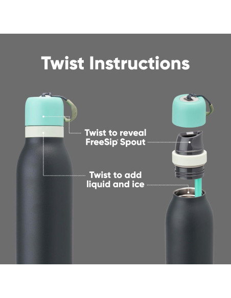 Botella de Agua Owala FreeSip Twist 710 ml Aislada Azul