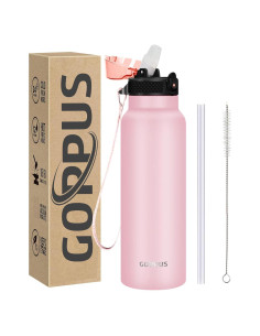 Botella de Agua GOPPUS 0.71L Acero Inoxidable Rosa