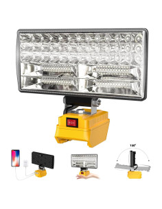 Luz de trabajo LED DEMIMA 20V 5400 lúmenes USB portátil