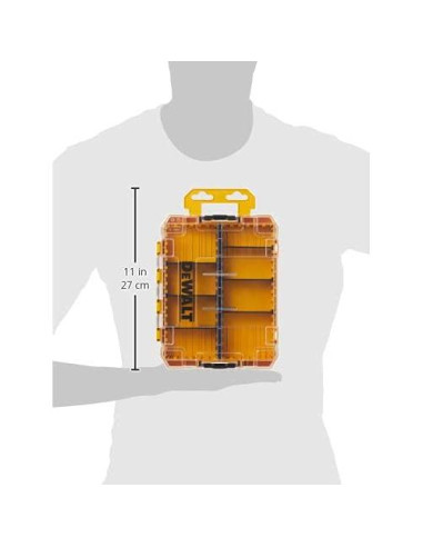 Caja de herramientas DEWALT Tough Case mediana 8 compartimentos