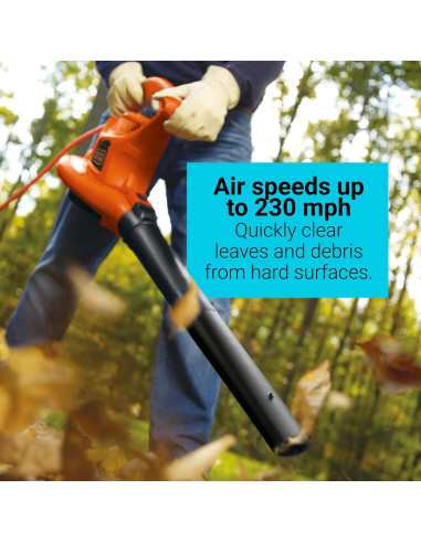 Soplador 3 en 1 BLACK+DECKER BV3600 12A 368 km/h