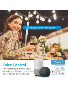 Enchufe Inteligente Exterior JUNLIT 15A con 2 Tomas Wi-Fi 2