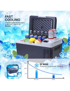 Refrigerador Portátil PULLAFUN 21L 12V Congelador Coche 2