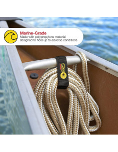 Correas Rápidas Wrap-It Storage 12 Piezas Negro 2