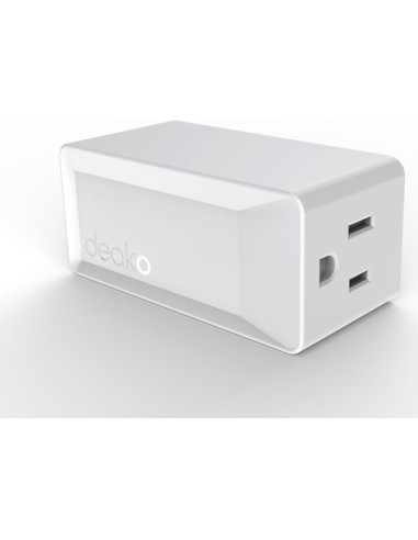 Enchufe Inteligente Deako, Control Remoto, 15A, Blanco