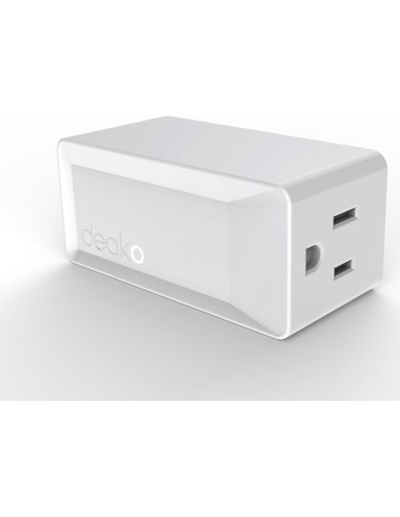 Enchufe Inteligente Deako, Control Remoto, 15A, Blanco
