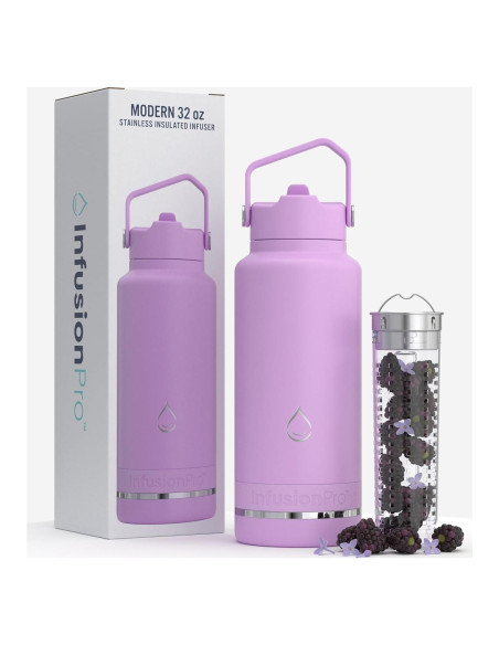 Botella Infusora Infusion Pro 32 oz Acero Inoxidable