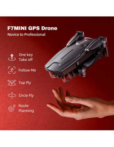 Drone GPS Bwine F7MINI 4K UHD, 0.25 kg, 60 min vuelo