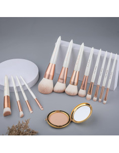 Juego de Brochas de Maquillaje EVRCHGIEA 12 Piezas Cerdas Suaves 2