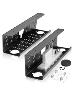 Bandeja de Gestión de Cables Cinati 2 Pack 40,6 cm Negro