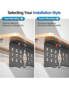 Bandeja de Gestión de Cables Cinati 2 Pack 40,6 cm Negro 2