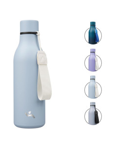 Botella de Agua Aislada Konokyo 530 ml Doble Pared Azul