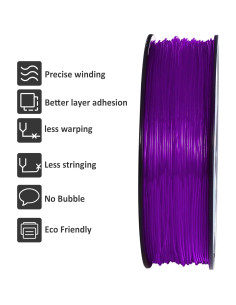 Filamento TPU GIANTARM 1.75mm Flexible 1kg Púrpura 2