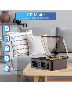 Reproductor de CD WSJSYH YR-Q800 Bluetooth HiFi FM 2