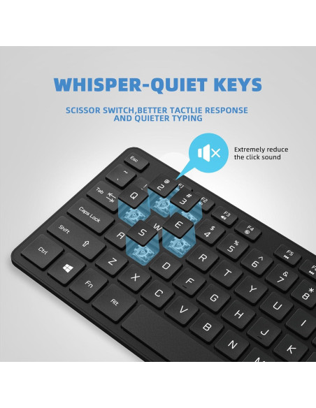 Teclado USB B.FRIENDit KB1430 Negro Teclas Silenciosas