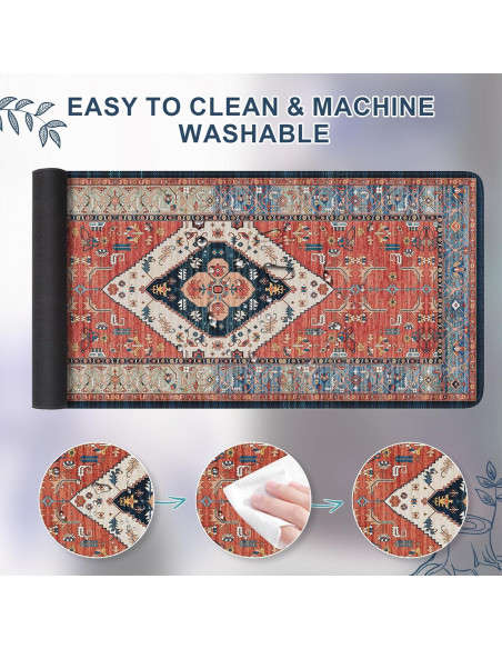 Alfombrilla de Escritorio iCasso XXL Antideslizante Marrón