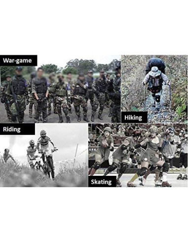 Conjunto de Almohadillas Tácticas Bargain Crusader 4 Piezas