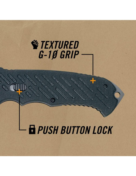 Cuchillo Plegable Gerber Gear 06 FAST, Táctico con Filo Serrado