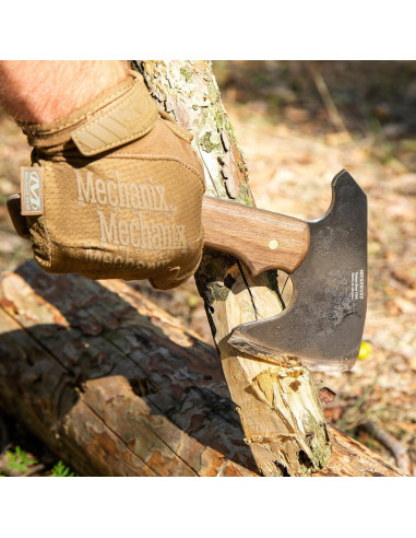 Hacha Bushcraft BPS con funda de cuero - 23.5 cm - Camping