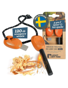 Encendedor de fuego Light My Fire FireSteel Army - Naranja