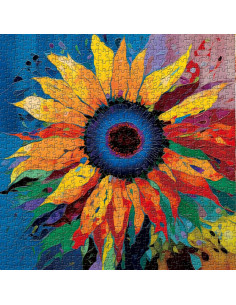 Rompecabezas PICKFORU Girasol 1000 Piezas Arte Floral 2