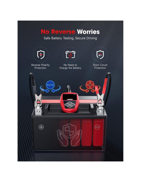 Probador de Batería ANCEL BA101 12V Carga 100-2000 CCA