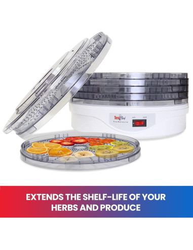 Deshidratador de Alimentos Koolatron TCFD-05 AZ 5 Bandejas