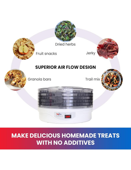 Deshidratador de Alimentos Koolatron TCFD-05 AZ 5 Bandejas