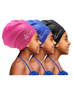 Paquete de 3 Gorras de Baño Silicona Geltvilra Extra Grande