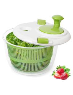 Espiralador de Ensalada XAYCDEHN 5 Cuartos Verde Blanco