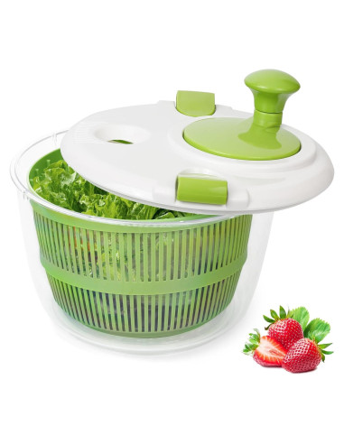 Espiralador de Ensalada XAYCDEHN 5 Cuartos Verde Blanco