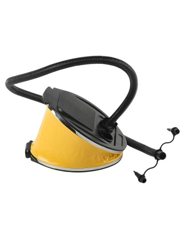 Bomba de aire de pie Glomora 3L para inflables - Amarillo
