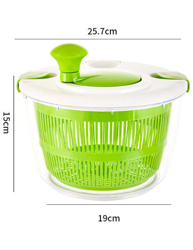 Espiralador de Ensalada XAYCDEHN 5 Cuartos Verde Blanco