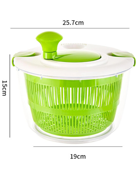 Espiralador de Ensalada XAYCDEHN 5 Cuartos Verde Blanco