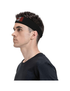 Diadema deportiva unisex QIZYOQA con bandera EE. UU. y Canadá 2