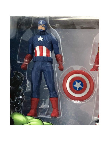 Pack de 8 Figuras de Acción Marvel Avengers - Iron Man, Hulk, Spider-Man y más