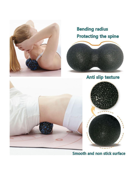 Bola de Masaje Doble Lianke 16cm y 8cm - Alivio de Tensión