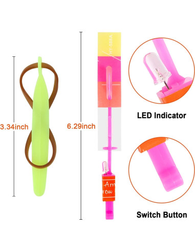 25 Juegos de Vuelo LED Zanshu - 50 Piezas para Niños