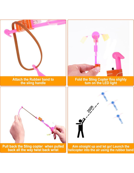 25 Juegos de Vuelo LED Zanshu - 50 Piezas para Niños