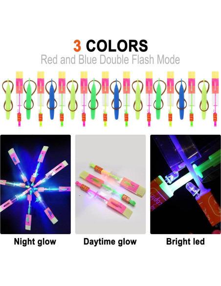 25 Juegos de Vuelo LED Zanshu - 50 Piezas para Niños